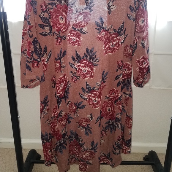 Floral open long cardigan NWT - Picture 3 of 4
